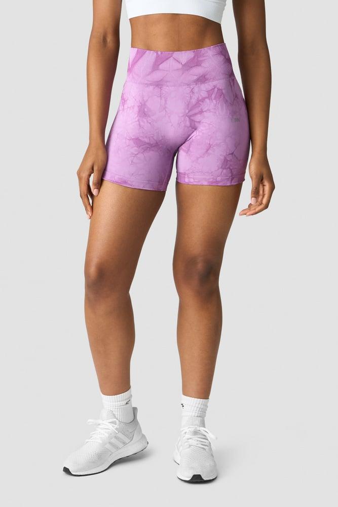 ICANIWILL - Define Seamless Tie Dye Shorts - Lavender