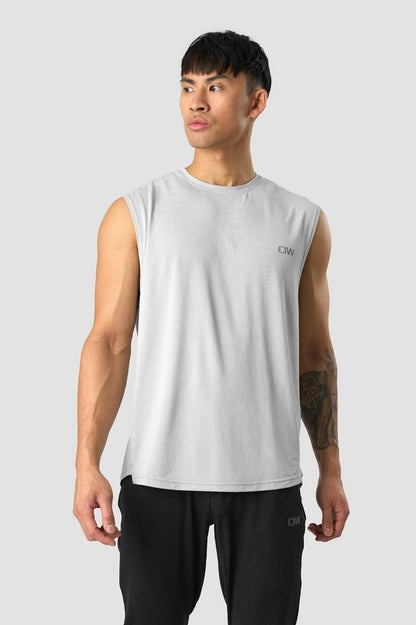 ICANIWILL - Stride Sleeveless T-shirt - Grey