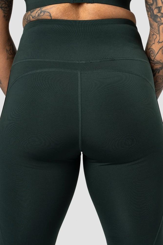 ICANIWILL - Ultimate Training Logo Tights - Deep Green