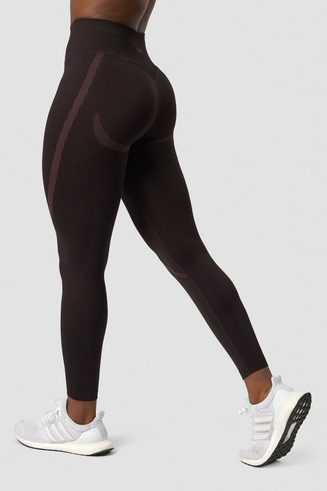 impact seamless v-shape tights dark brown