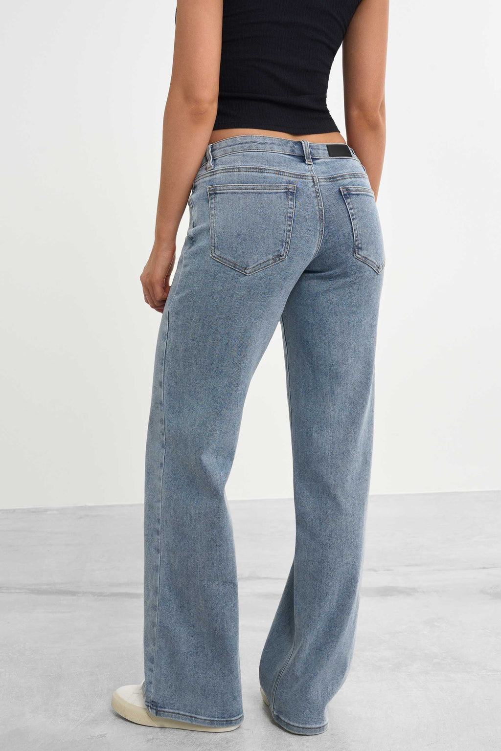 Lågt skurna baggy jeans