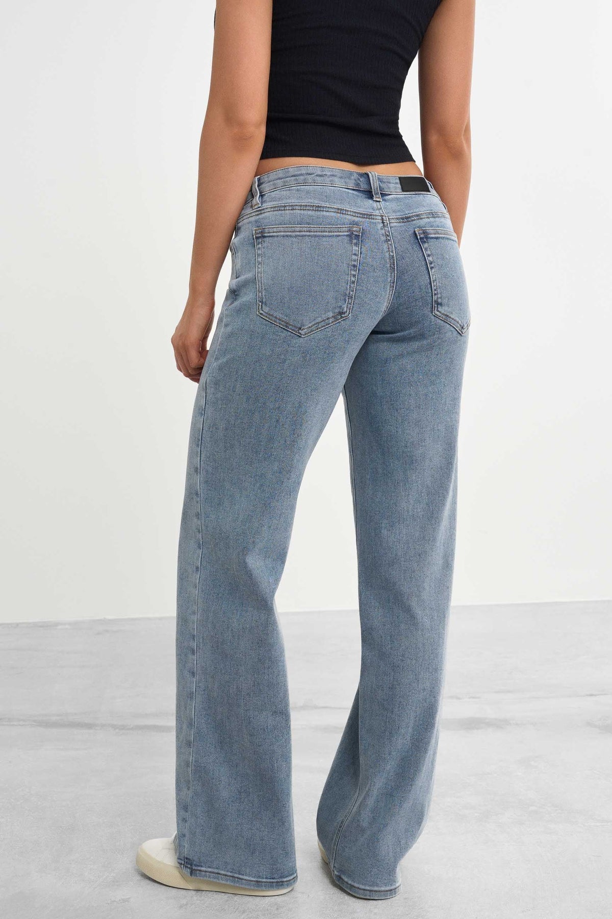 Lågt skurna baggy jeans