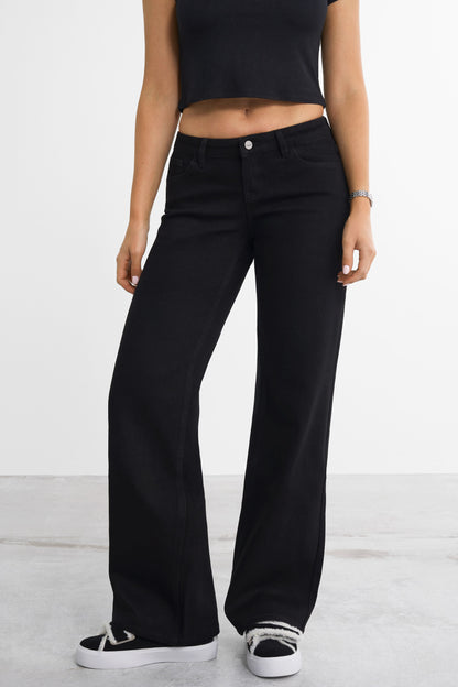 Lågt skurna baggy jeans