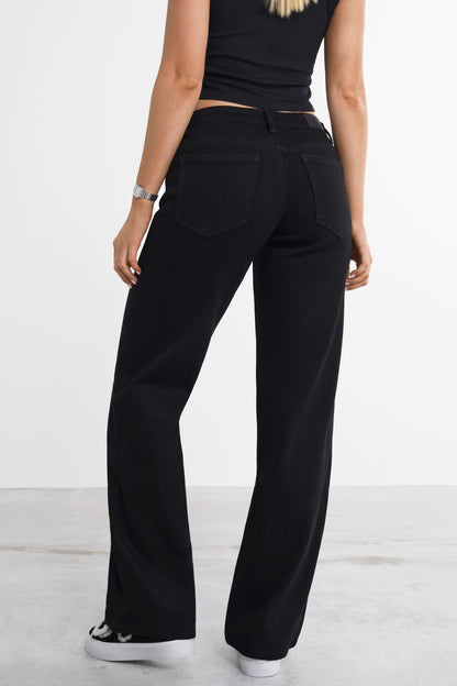 Lågt skurna baggy jeans