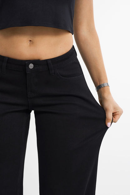Lågt skurna baggy jeans