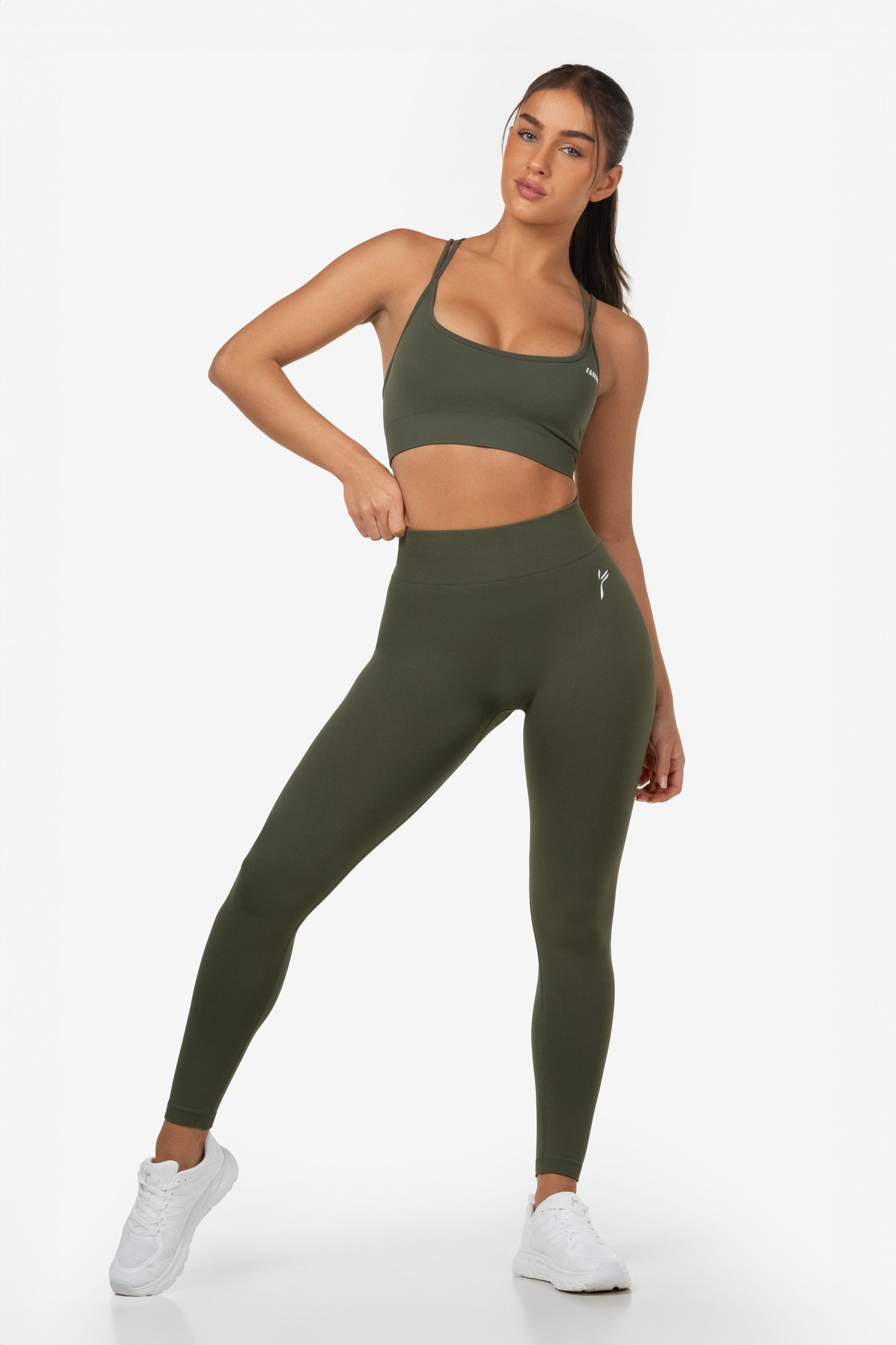 Lunge Tights - Green - for kvinde - FAMME - Tights