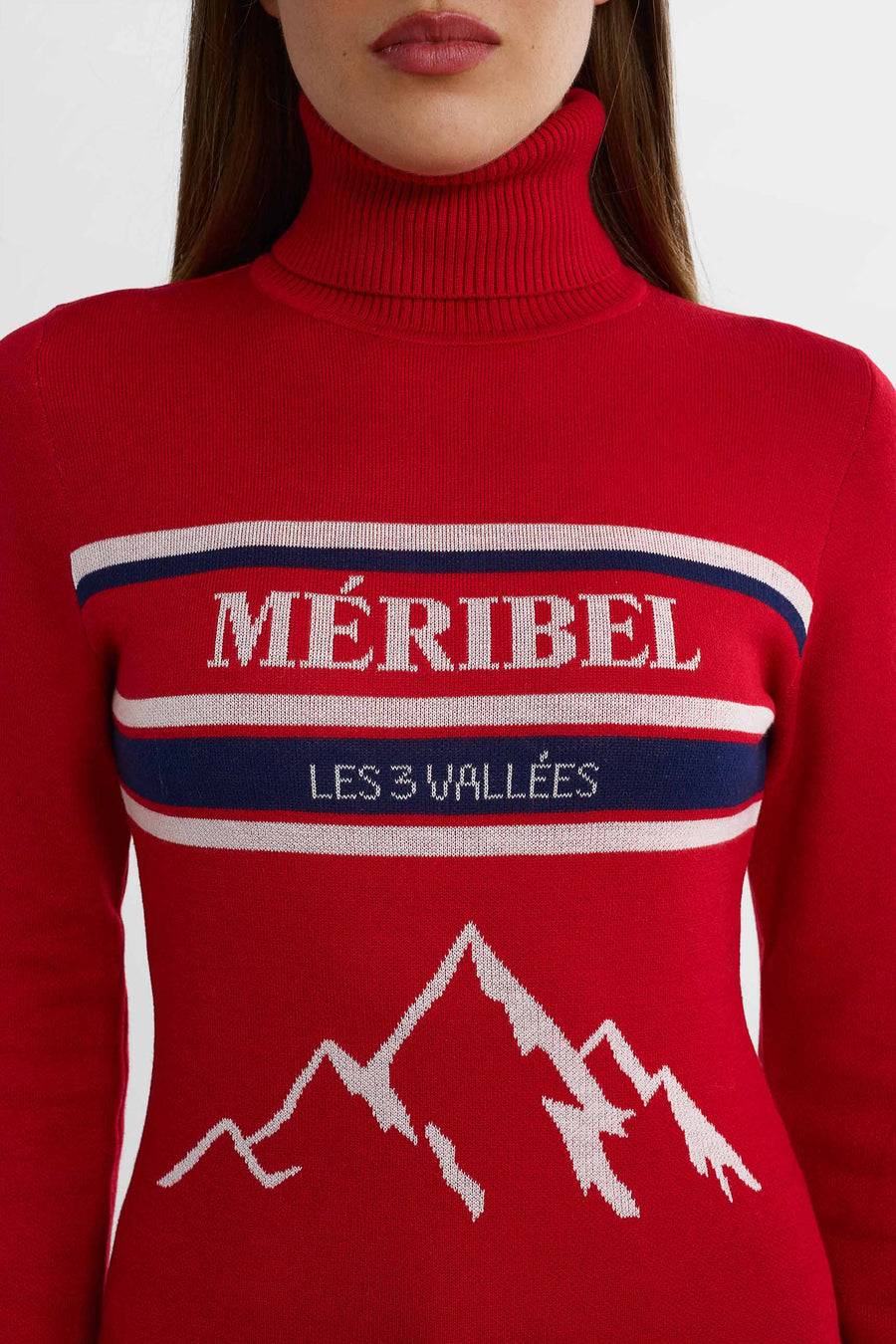 Meribel Sweater · Vit/Blå/Röd