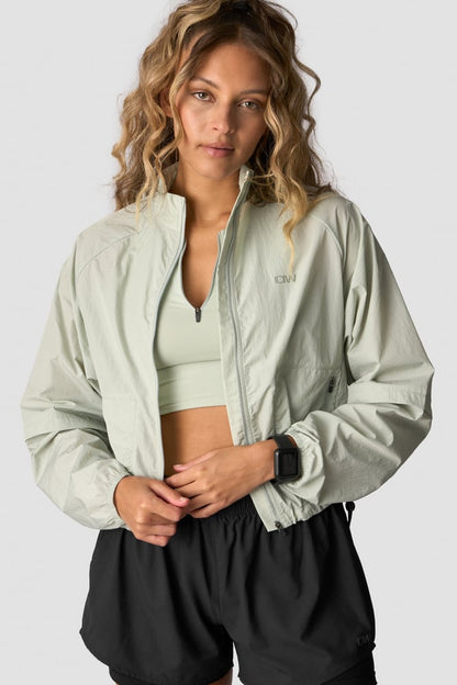 mirage cropped jacket wmn faded sea green