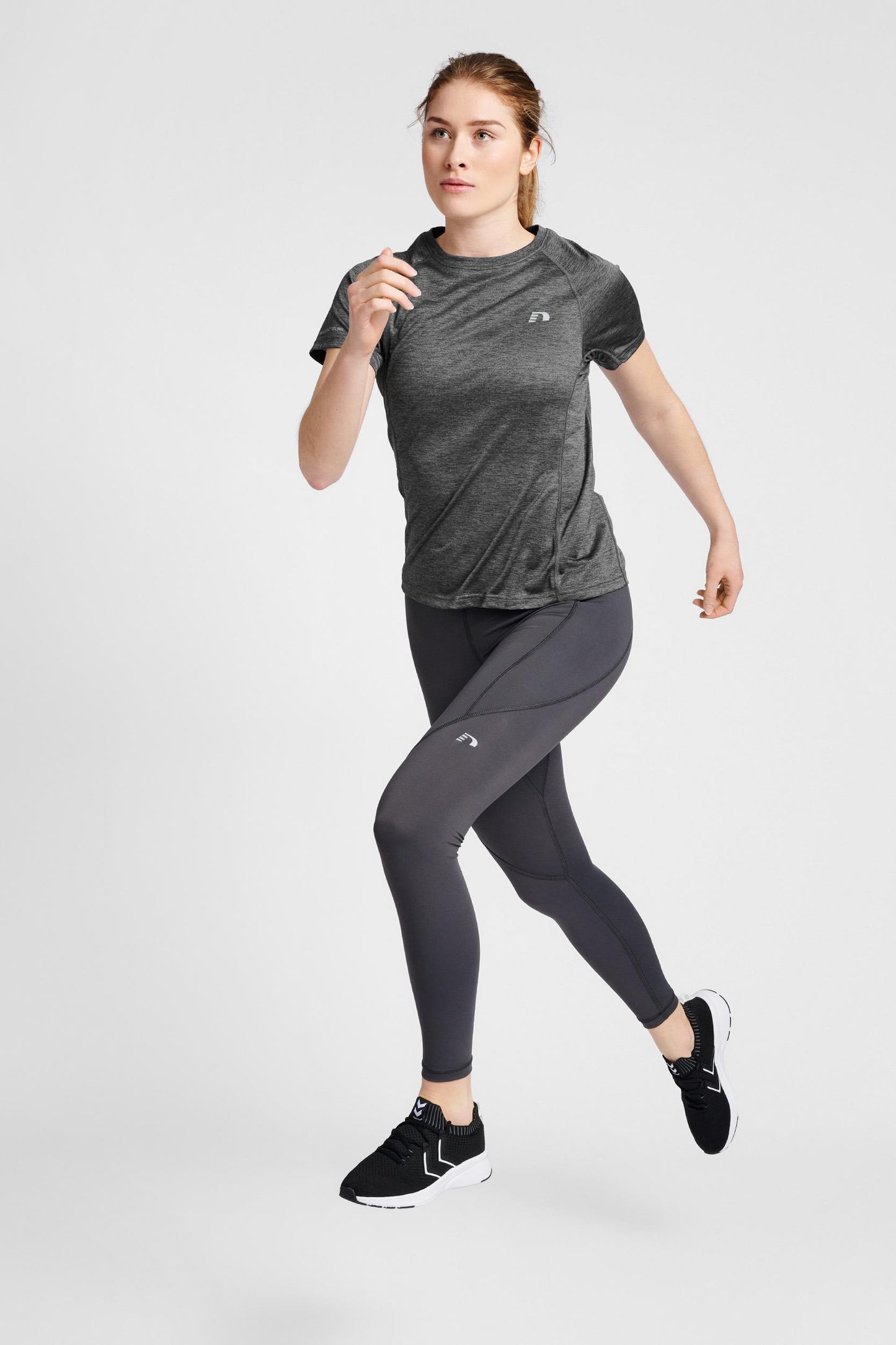 NEWLINE - Women Running T-shirt S/s - Forged Iron Melange