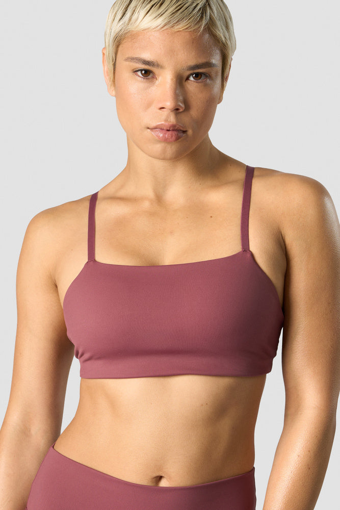 nimble adjustable sports bra wild berry