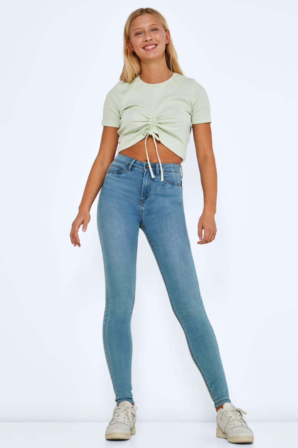 NOISY MAY - Callie Hw Skinny Jeans - Blue