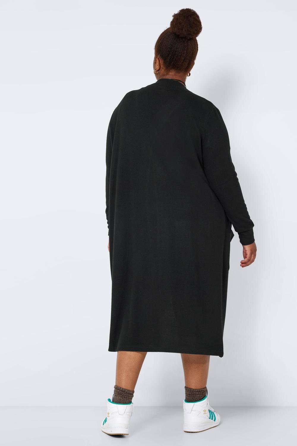 NOISY MAY - City L/s Long Cardigan Curve - Black