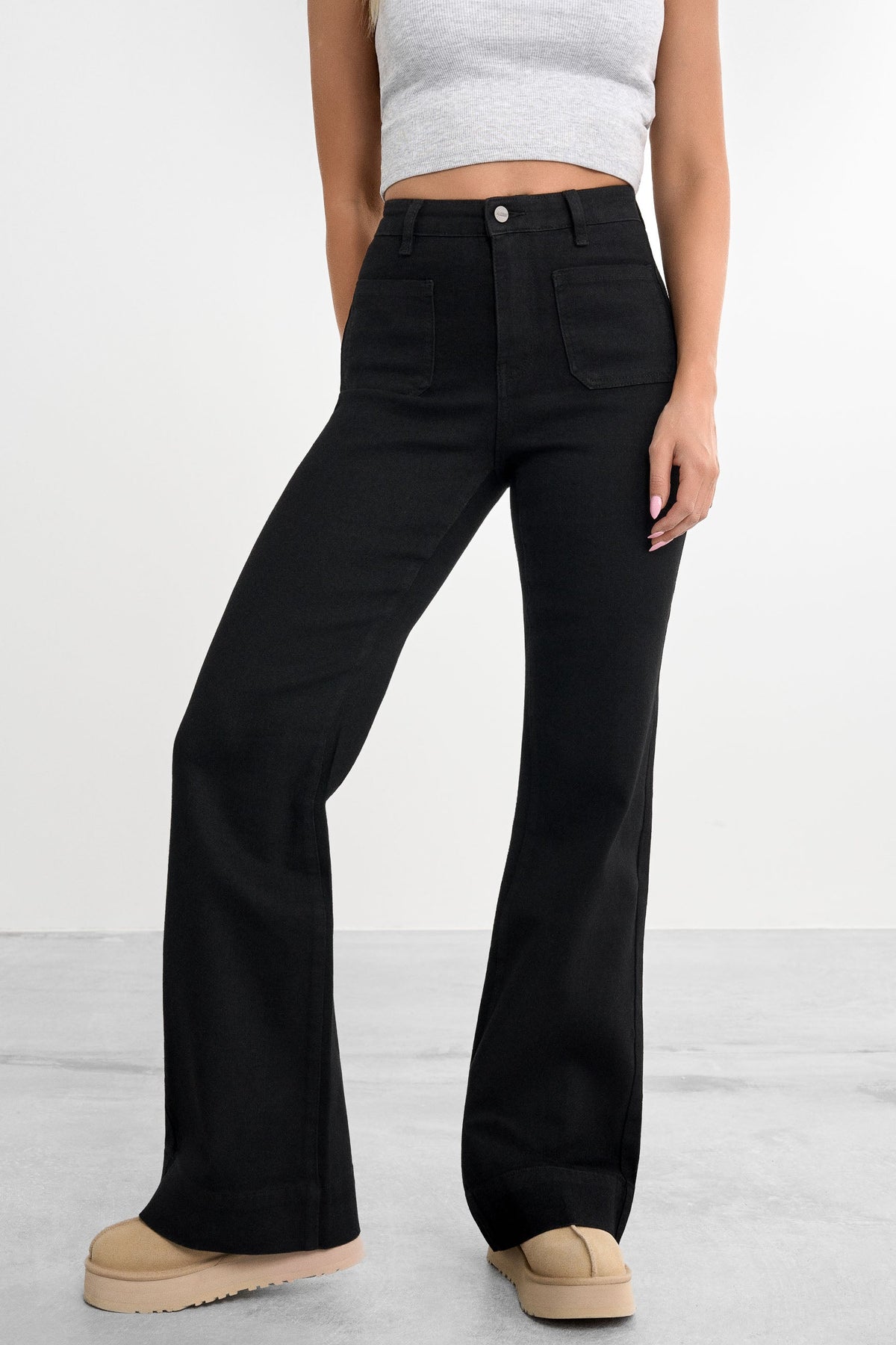 Retro utsvängda jeans