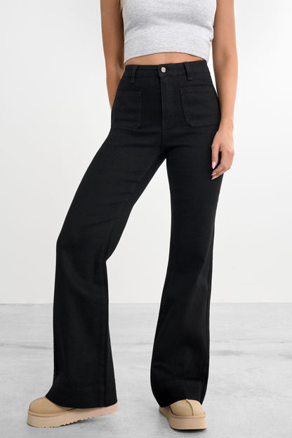 Retro utsvängda jeans