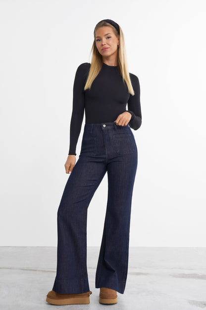 Retro utsvängda jeans