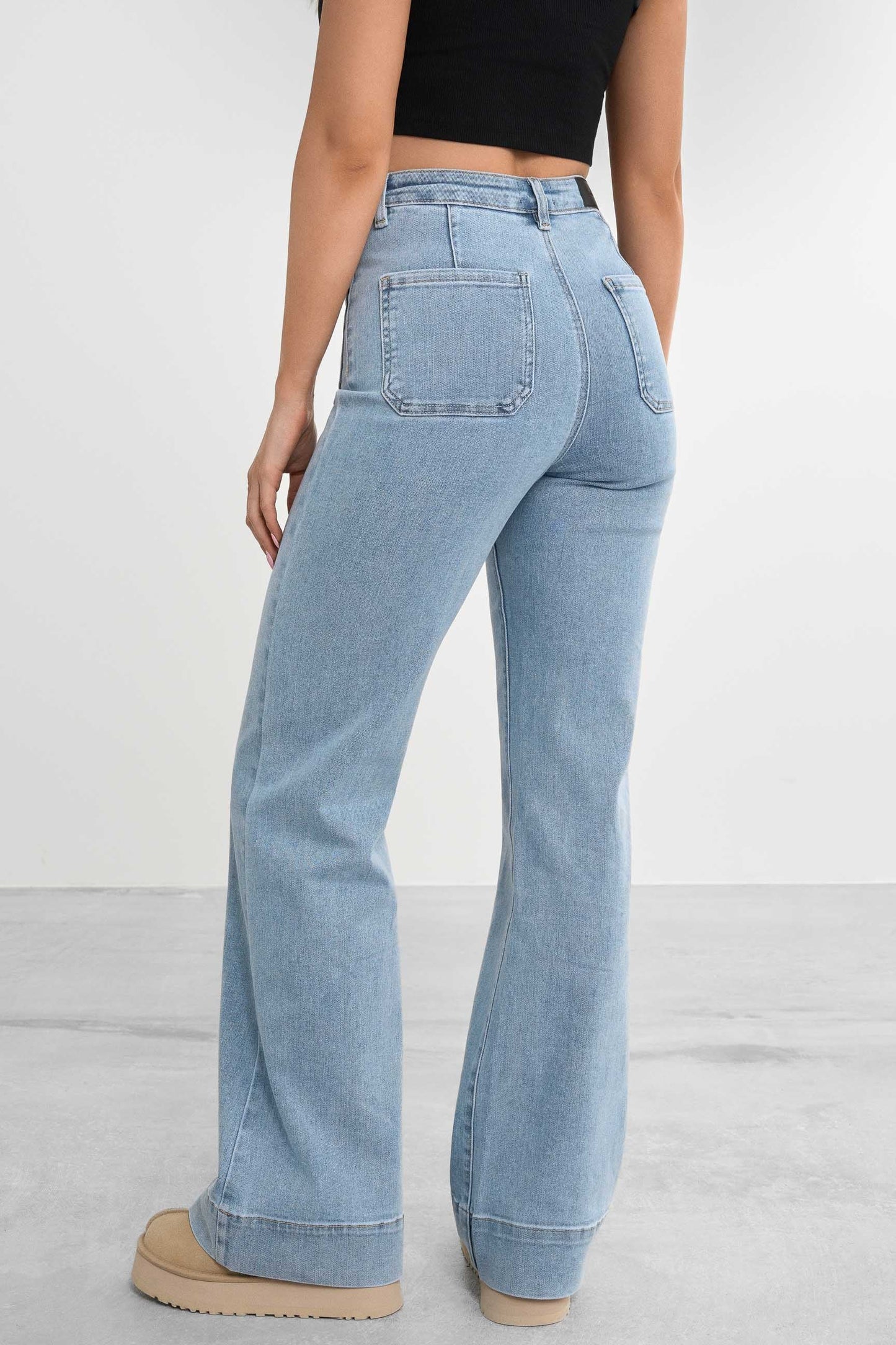 Retro utsvängda jeans