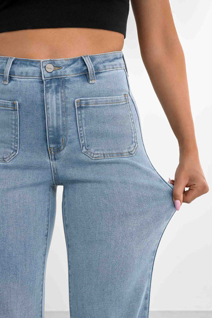 Retro utsvängda jeans