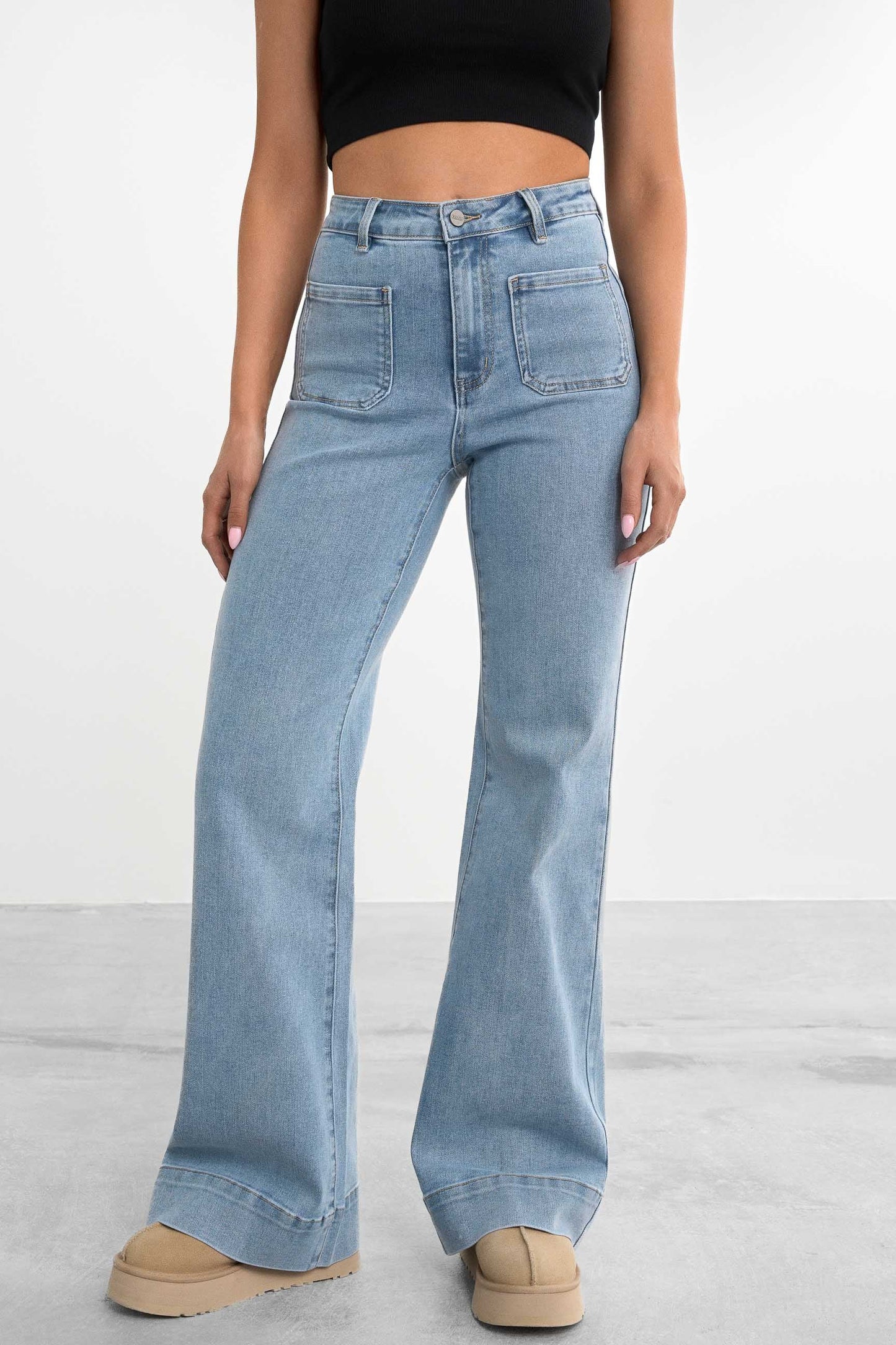 Retro utsvängda jeans