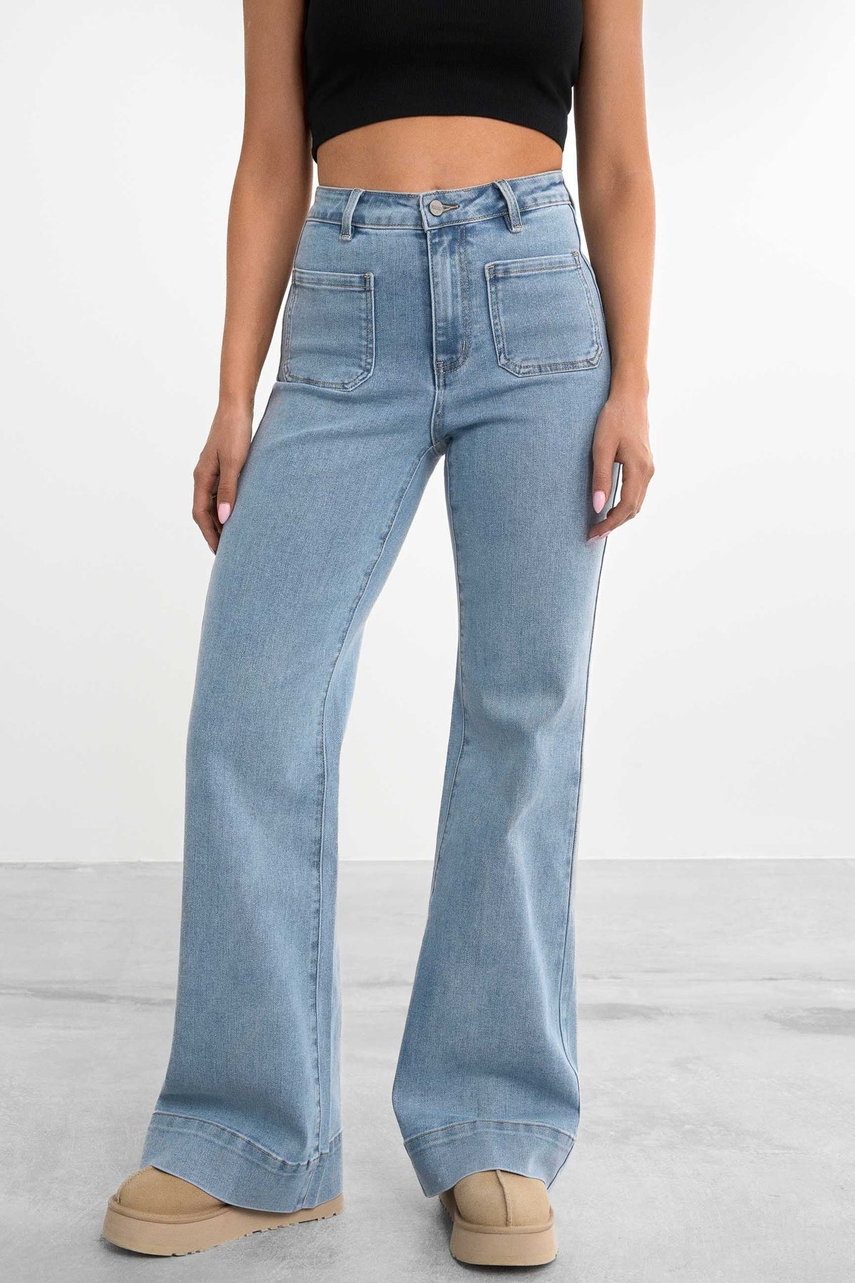 Retro utsvängda jeans