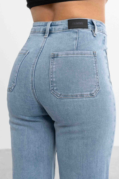Retro utsvängda jeans