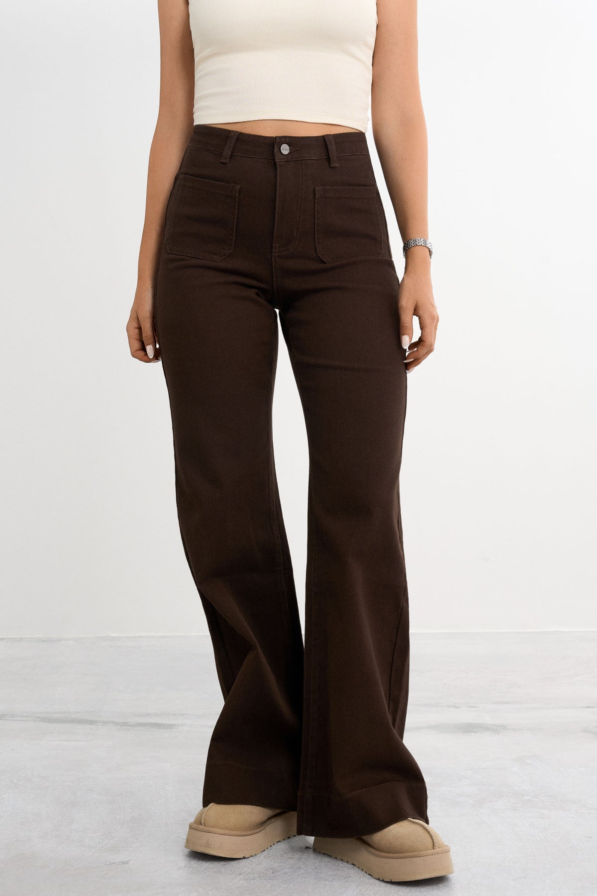 Retro utsvängda jeans