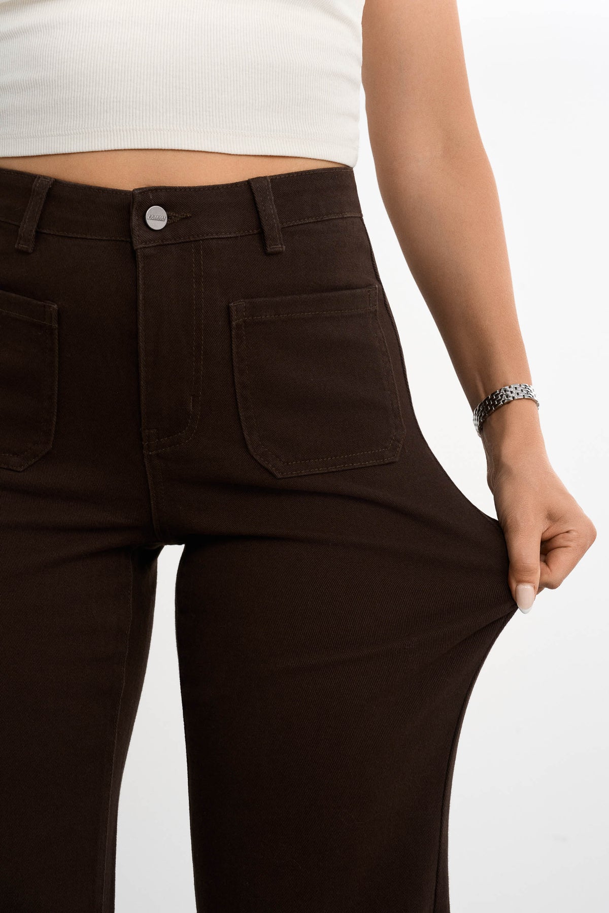 Retro utsvängda jeans