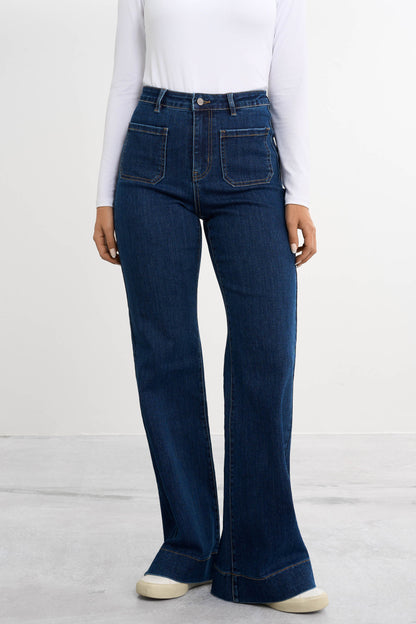 Retro utsvängda jeans
