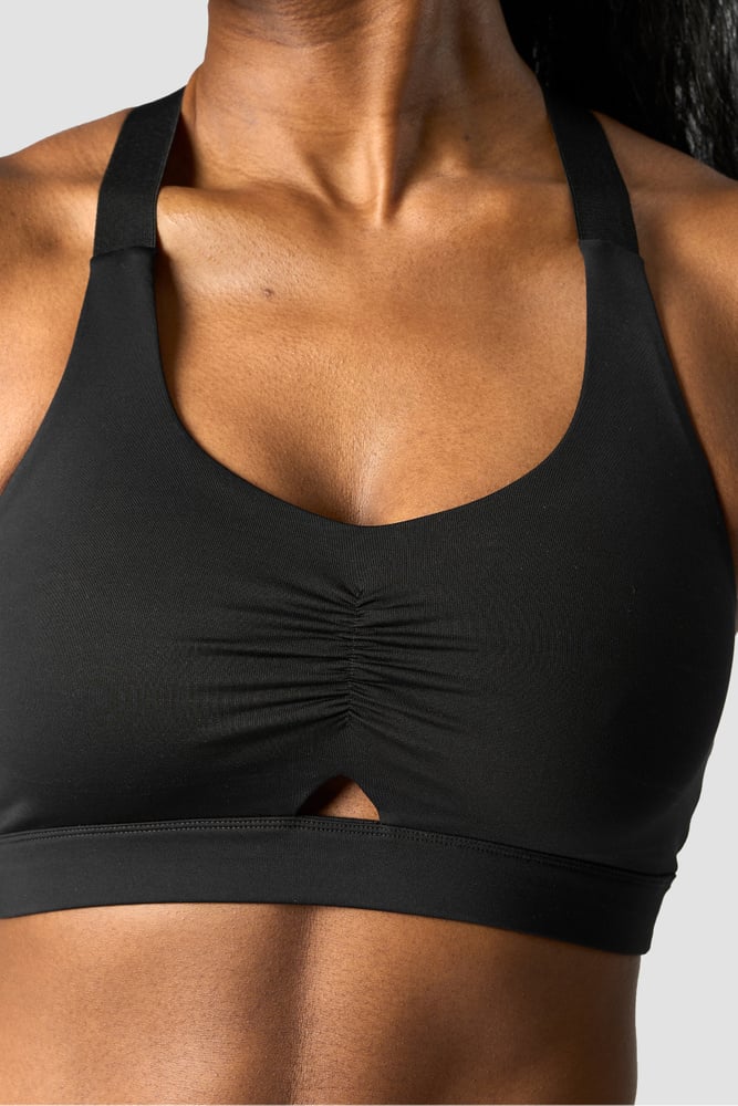 scrunch adjustable sports bra black