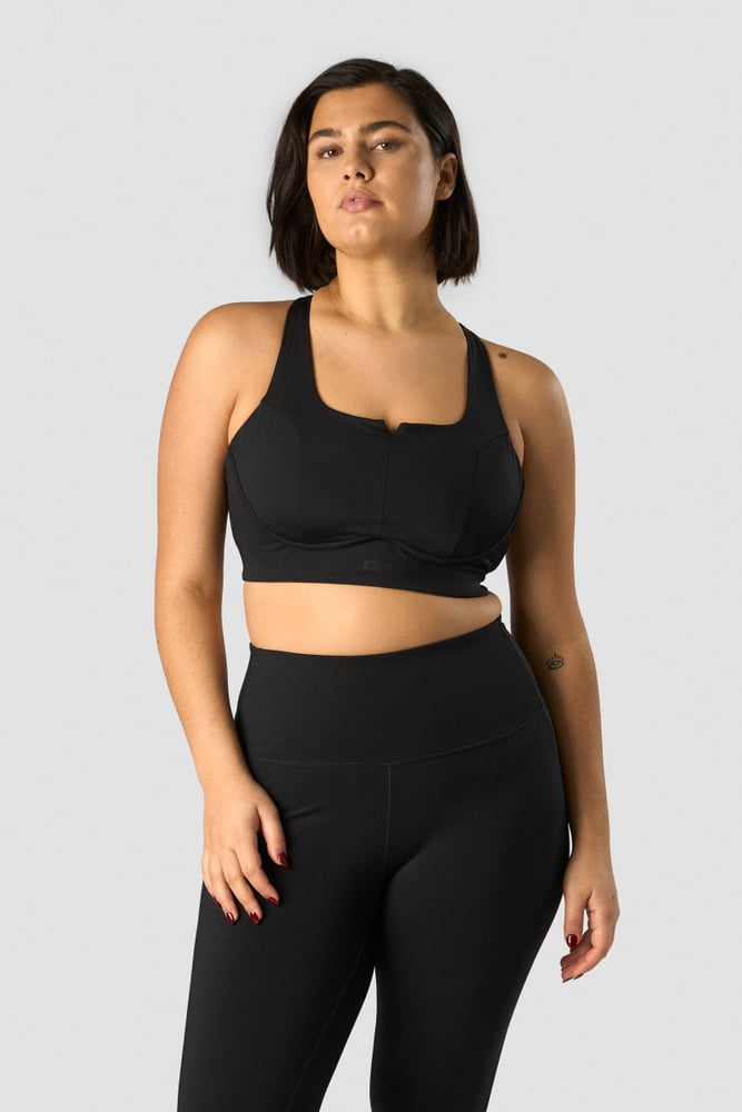 stride sports bra black