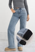 Värmande pösiga jeans